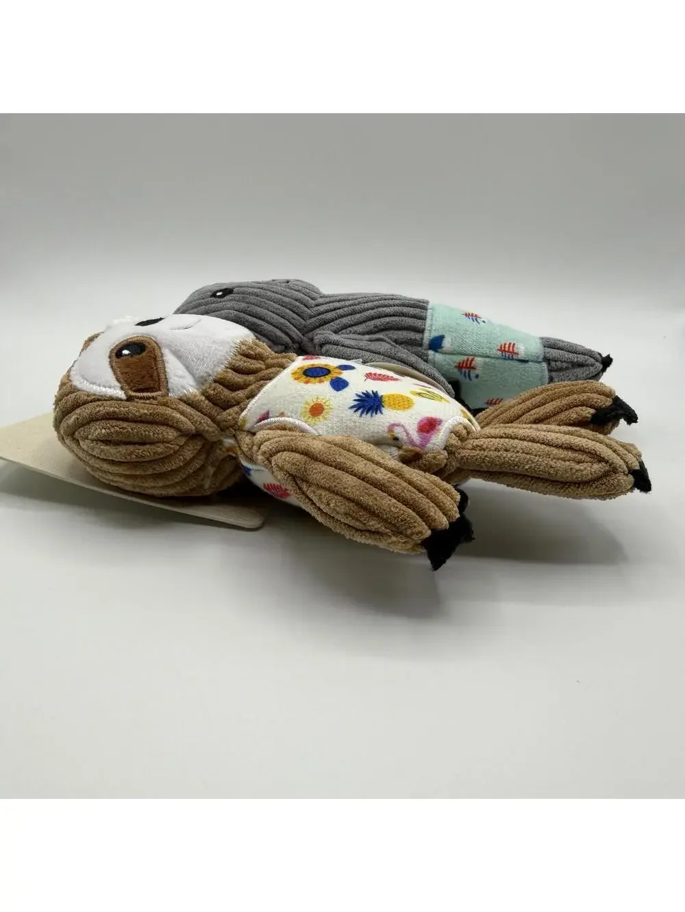 Barker & Jane Koala and Sloth 2 Pack Plush Squeaker Dog Toy New With Tags